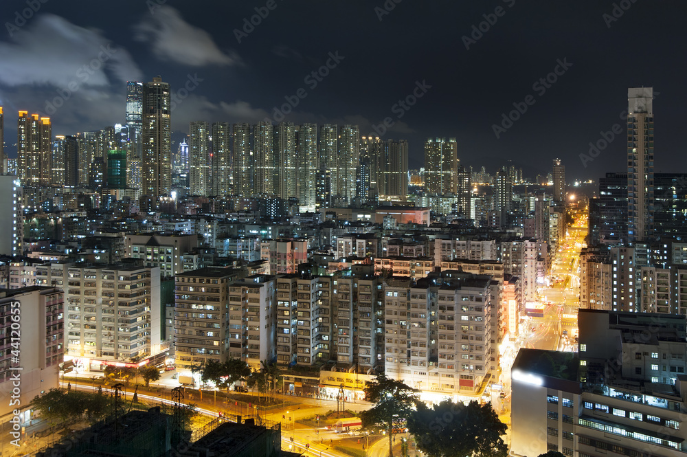 Hong Kong City Night