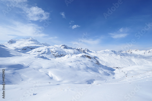 Mountains with snow in winter © haveseen