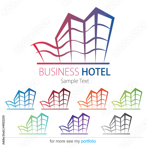 Company (Business) Logo Design, Vector, Hotel, Resort, Building