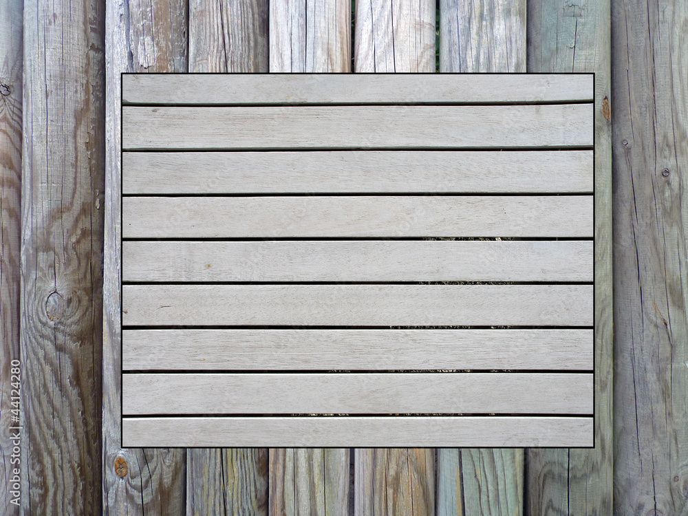 Pinnwand aus Holz Stock Photo | Adobe Stock