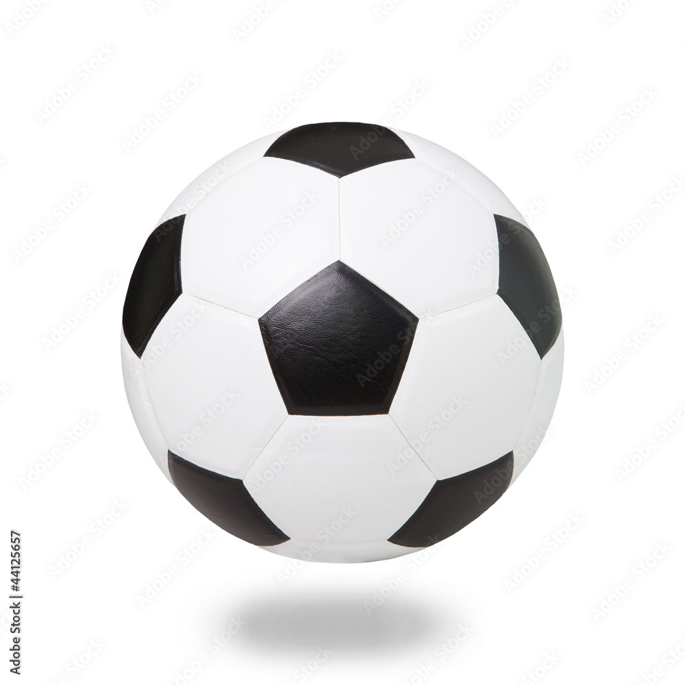 Naklejka premium soccer football on white with shadow