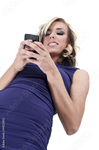 Beautiful Woman Texting