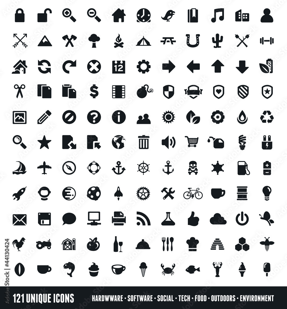 Unique icon set Unique icon set