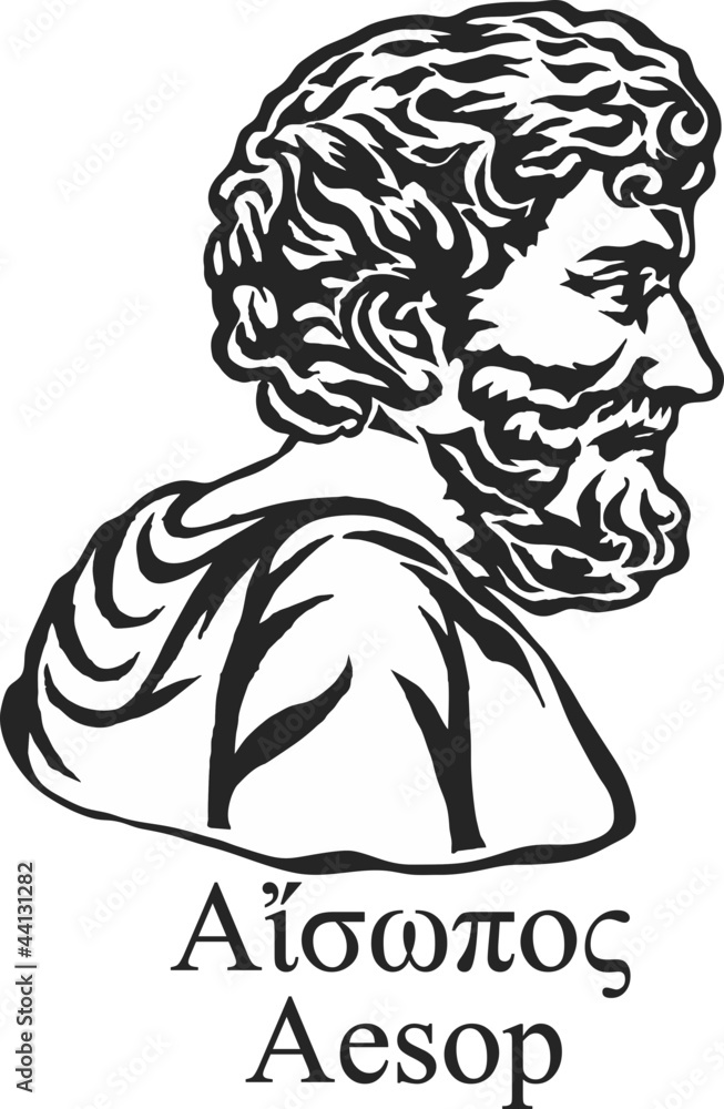 Ancient greek fabulist and story teller Aesop.