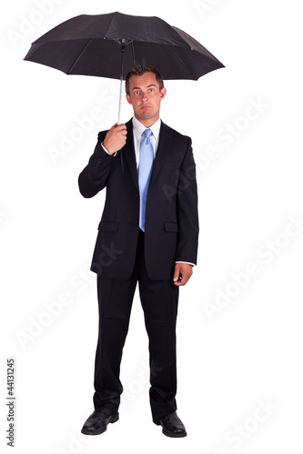 Business man with umbrella © wollertz