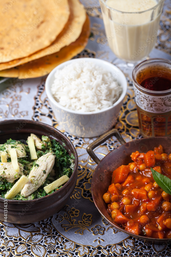 indische Gerichte mit Reis indische Gerichte mit Reis