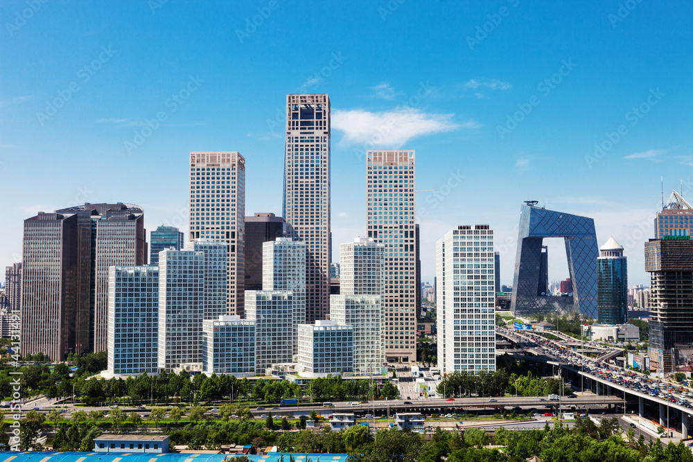 Obraz premium landscape of modern city ,beijing