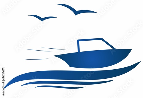 motorboat and beautiful sea