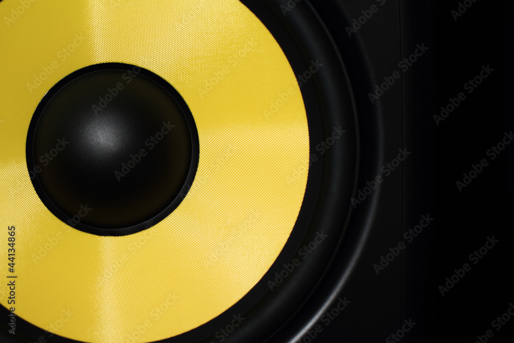 yellow speaker