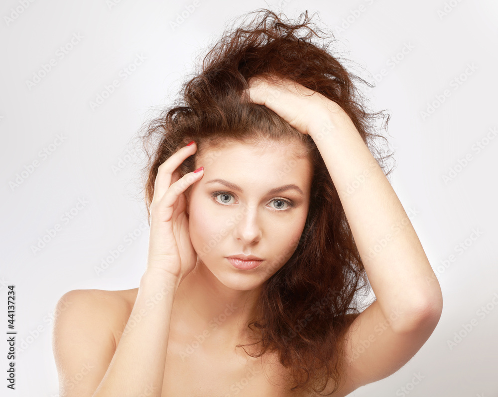 Fototapeta premium Portrait of the young beautiful girl