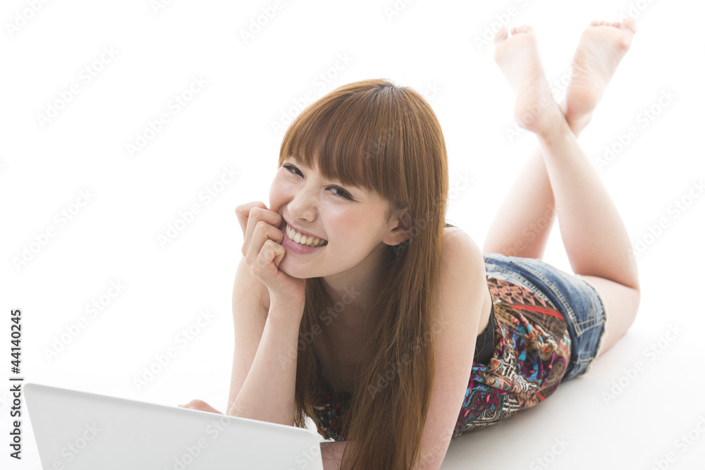 コンピューターと女性