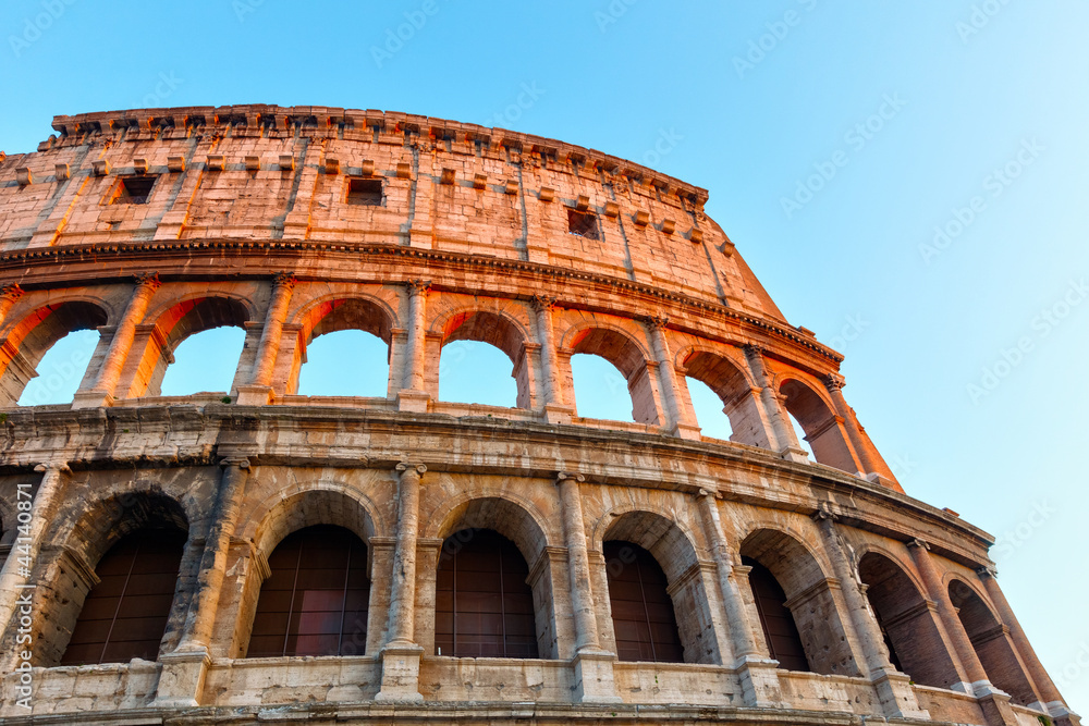 Fototapeta premium Colosseum at sunset