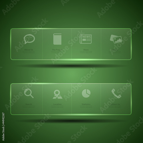 Web design Menu template