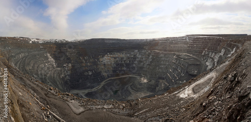 Open-cast mine, panorama