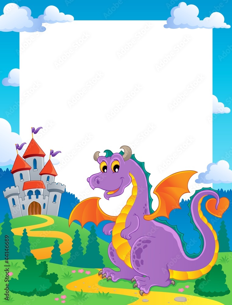 Obraz premium Fairy tale theme frame 1