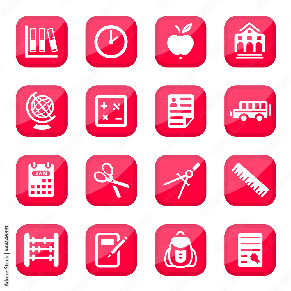 school and education icons school and education icons