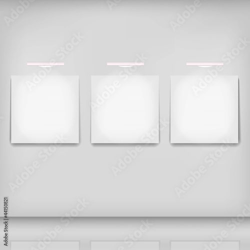 white picture background, set of 3