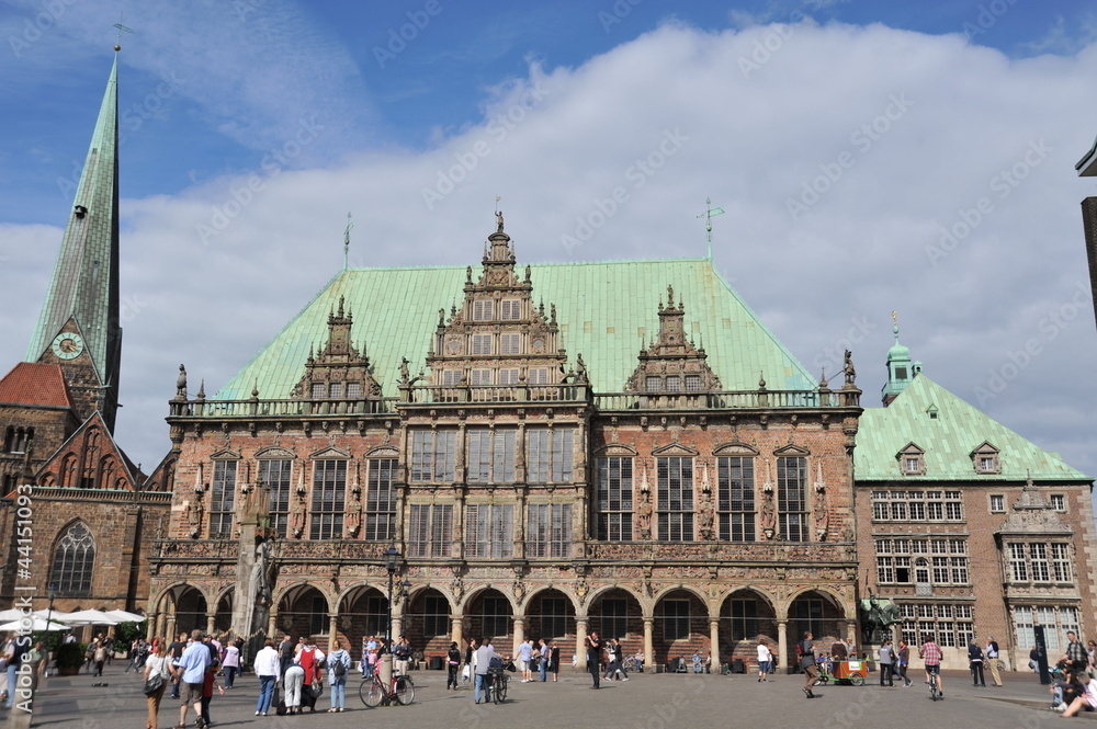 Obraz premium Brême, Place de l'Hôtel de Ville 5