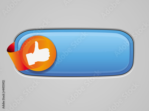 Recommendation button - with like sign