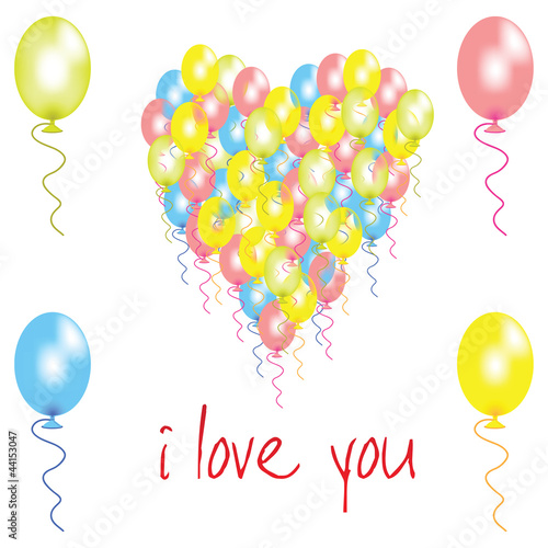 palloncini sfondo cuore