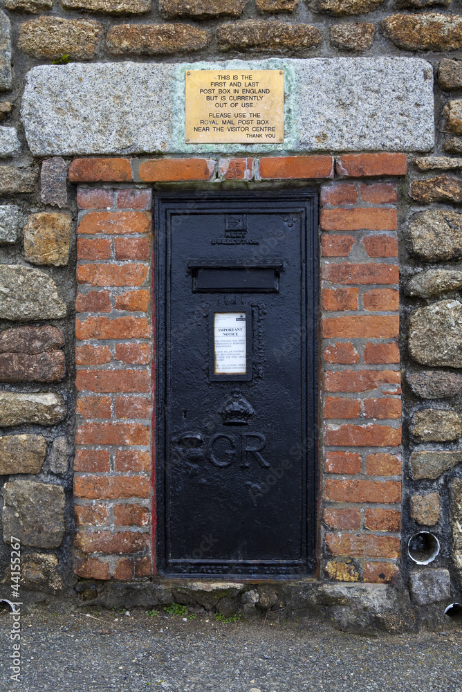 First and Last Post Box in England - Lands End.