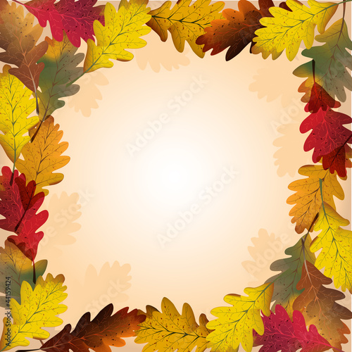 foglie di quercia in autunno