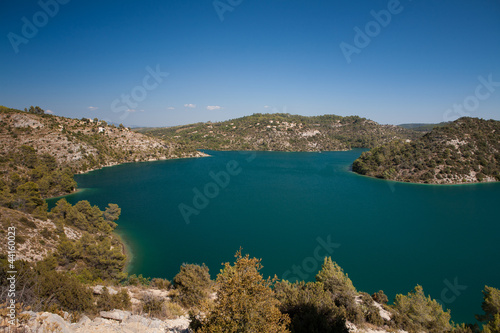 Lake of Esparron in the South of France
