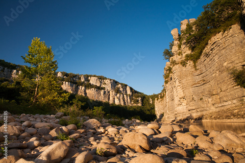 Gorges de Chassezac en Ardeche dans le Sud de la France