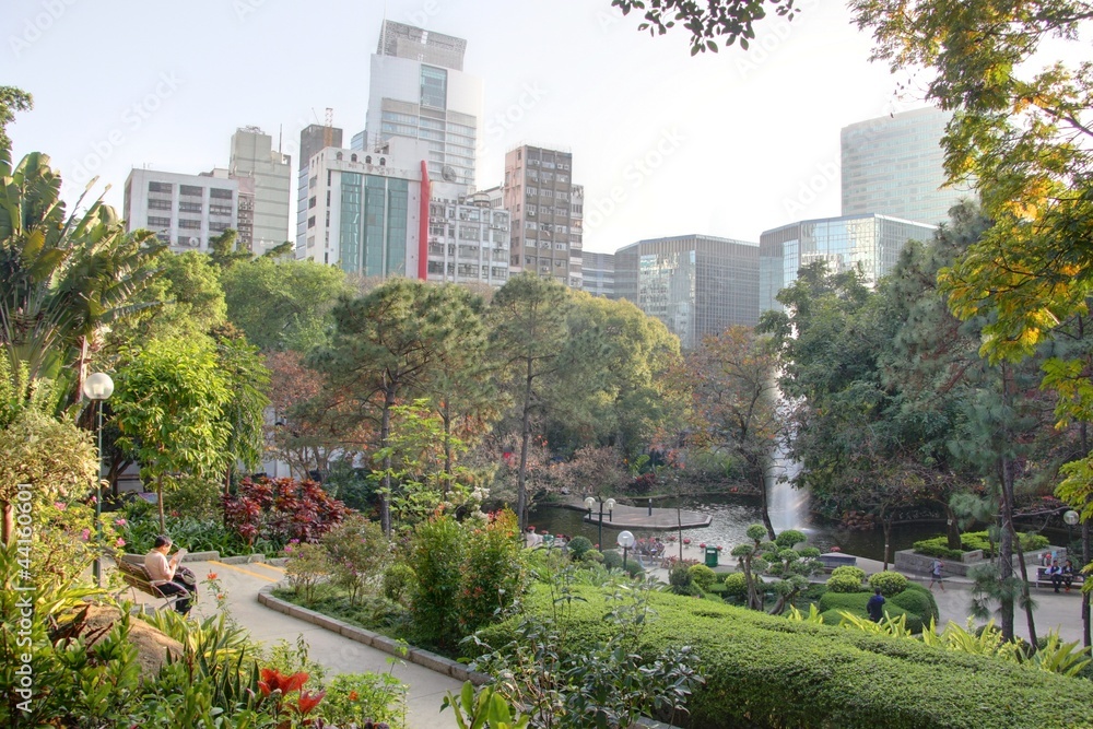 Fototapeta premium jardin à hong kong
