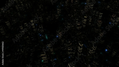 1080p top shot of a night city lights