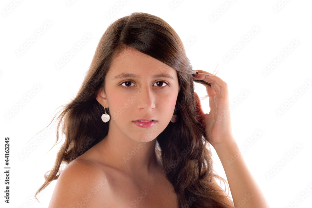 Fototapeta premium portrait d'une jolie femme brune