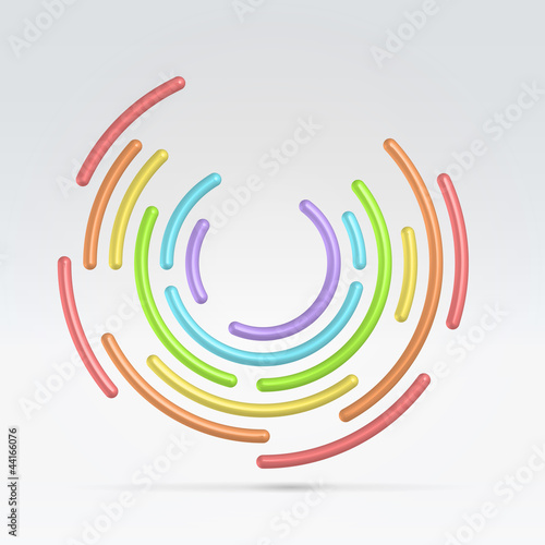 Abstract circular segmented background