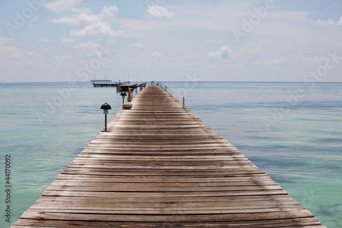 Boardwalk on beach