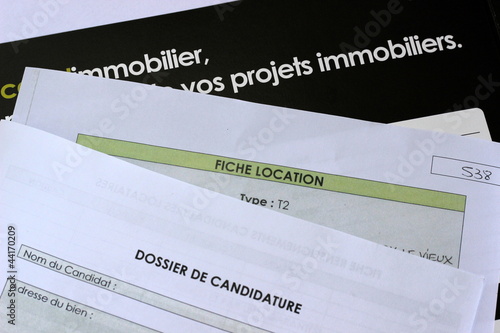Quadro su tela dossier de candidature pour la location