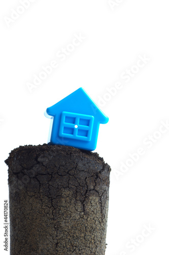 家と地盤のイメージ