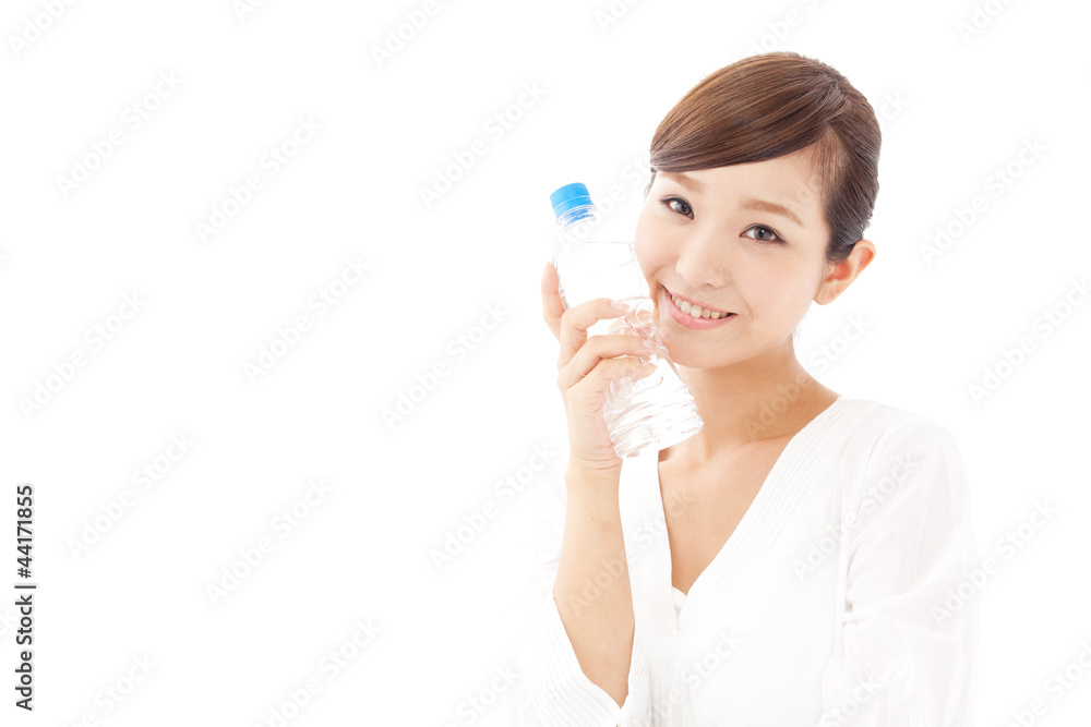 attractive asian woman with pure water attractive asian woman with pure water