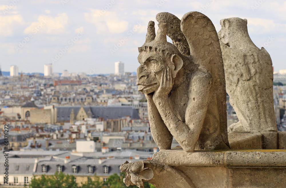 Chimera on Notre Dame Cathedral, Paris