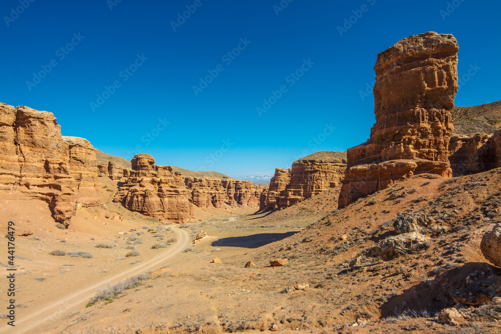 Charyn Canyon near the Almaty city in Kazakhstan Charyn Canyon near the Almaty city in Kazakhstan