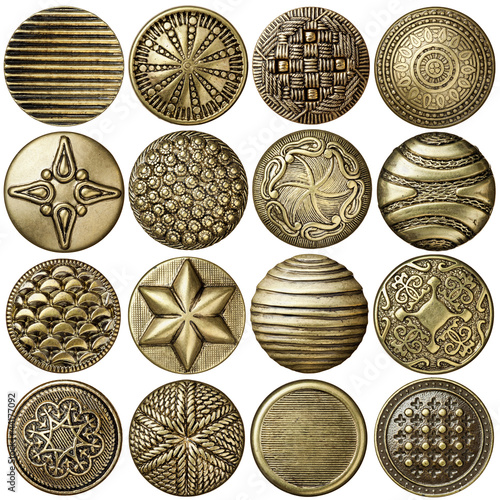 Bronze buttons