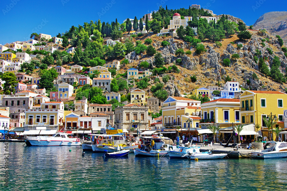 pictorial small greek ports- Symi island