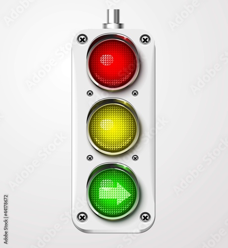 Traffic lights vector detailed