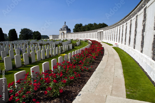 Vászonkép Tyne Cot Cemetery in Ypres