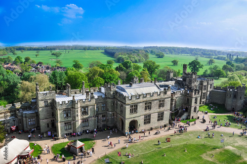 Wallpaper Mural Aerial view of Warwick castle Torontodigital.ca