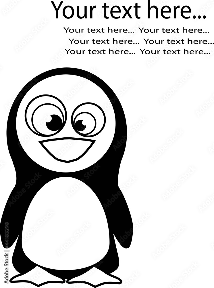 Obraz premium Panguin vector paint by illustrator