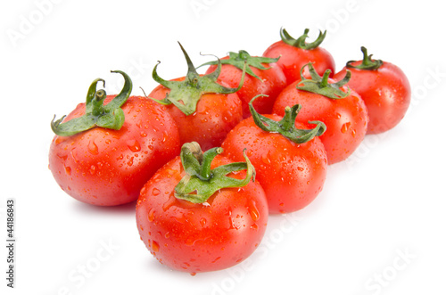 Fresh tomatoes isolated on the white © Elnur