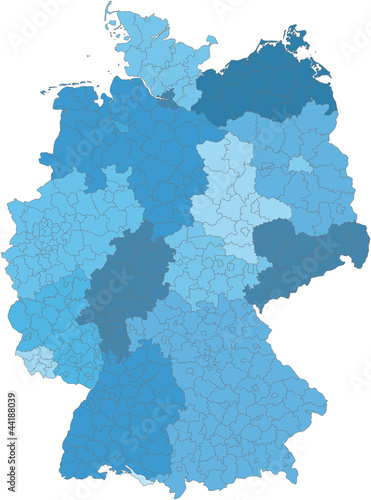 Kreiskarte von Deutschland