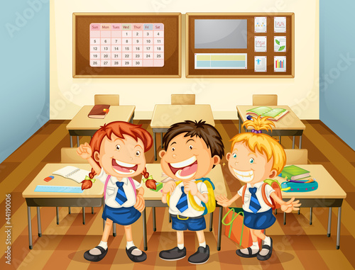 kids in classroom