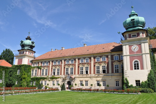 Aristocratic castle, the residence of the garden