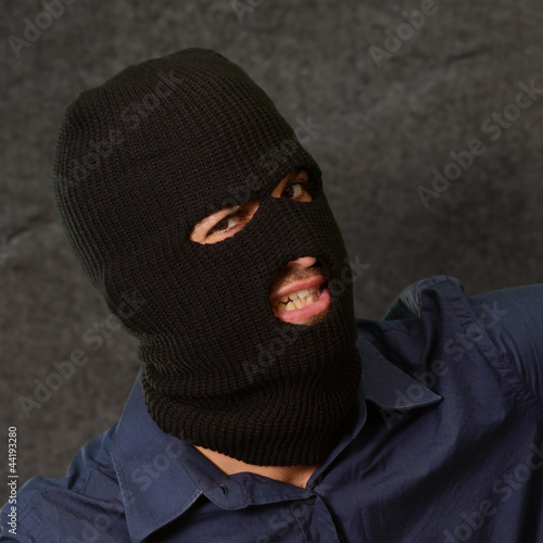 Obraz na plátně Man With Face Mask