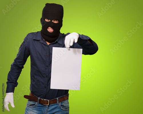 Фотография Burglar In Face Mask